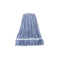 product of CAC China MHD2-32BL Wet Mop Head - 32 oz, 1-1/4" Loop Band, 4-Ply Poly-Cotton Yarn, Blue