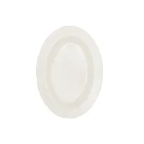 product of CAC China MLDRE-12 Oval Platter, 10.375" W x 7.375" D x 0.875" H, White Melamine - 1 Dozen