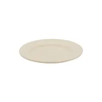 product of CAC China MLJSP-6 Jasper Plate, 6.5" x 6.5" Round Ivory Melamine, Rolled Edge - 1 Dozen