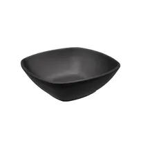 product of CAC China MLKC-B7-MK Square Melamine Bowl, 25-31 oz (7" W x 7" D x 2-3/8" H), Matte Black Finish - 1 Dozen