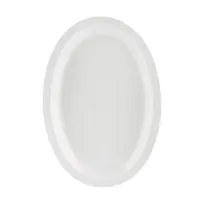 product of CAC China MLNC-13 Maxwell Oval Platter, 11.5" L x 8" W, White Melamine, Dishwasher Safe - 1 Dozen