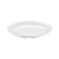product of CAC China MLNC-2 Maxwell Saucer, 5" White Melamine, Break-Resistant, Dishwasher Safe - 1 Dozen