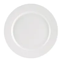 product of CAC China MLRN-16 Maxwell Plate, 10.5" Round Rolled Edge Melamine, White, Dishwasher Safe - 1 Dozen