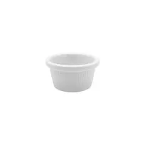 product of CAC China MRKF-6F Ramekin, 6oz 3.875" x 3.875" x 1.75" Round White Melamine Platter - 1 Dozen