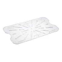 product of CAC China PCDS-F Full-Size Food Pan Drain Shelf, Polycarbonate, Clear, NSF