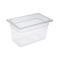 product of CAC China PCFP-Q6 Polycarbonate Food Pan, 1/4-Size, 6" Deep, Clear, Non-Stick