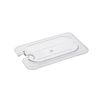 product of CAC China PCSL-NC Polycarbonate Food Pan Cover, 1/9-Size, Clear, Notched Shatter & Scratch Resistant