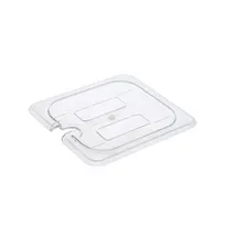 product of CAC China PCSL-SC Polycarbonate Food Pan Cover, 1/6-Size, Clear, Notched, Shatter/Scratch Resistant