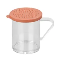 product of CAC China PDRG-10R-20 Dredge, 10-11 oz Aluminum Shaker with Green Lid, Handle, 2 mm Thickness - Set
