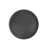 product of CAC China PDTR-16BK Super Tray, 16" Round Plastic Serving & Display Tray, Black NSF Certified -