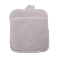 product of CAC China PGTR-9P Pot Holder, 8" x 9" Terry Cloth, Heat Resistant to 400°F, Black/Cherry - 1 Dozen