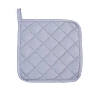 product of CAC China PHSC-8 Pot Holder, 8" x 8", Heat Resistant 200°F, Silicone Cotton, Black/Cherry, 1 Dozen