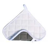 product of CAC China PHTR-8F Pot Holder, 8" x 8", Green Terry, Heat-Resistant 400°F, Flame-Retardant, - 1 Dozen