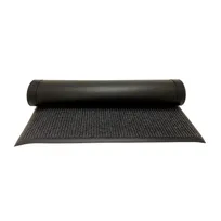 product of CAC China PMAT-53CH Carpet Floor Mat - 5'0" x 3'0" Charcoal Gray Vinyl Back Edge Janitorial Mat