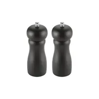 product of CAC China PMW2-6K Pepper Mill - 6" Height, Grinding, Top Knob, Wood Body, Matte Finish - 2/Set