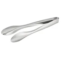 product of CAC China S3TG-12 Serving Tongs, 12"L, One-Piece, 18/8 Stainless Steel, Mirror Finish