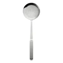 product of CAC China SBFH-SK12 Skimmer, 4\" dia. x 14-3/8\"L, Hollow Handle, Stainless Steel, Mirror Finish
