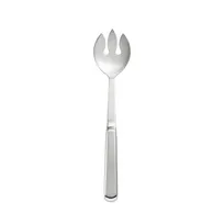product of CAC China SBFH-SN03 Notched Serving Spoon, 11.75"L, Stainless Steel, Mirror Finish