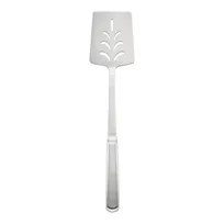 product of CAC China SBFH-TP11 Stainless Steel Perforated Turner, 14-1/2"L, Hollow Handle, Mirror Finish