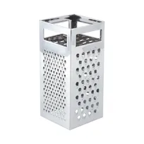 product of CAC China SBGT-S Box Grater - Stainless Steel Grating Box with Straight Sides, Durable Construction