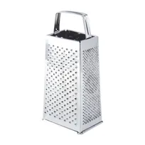product of CAC China SBGT-T Box Grater, All Stainless Steel, Tapered Sides, Durable Kitchen Tool