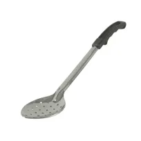 product of CAC China SBSP-15BH Perforated Basting Spoon, 15" Long, Stainless Steel with Bakelite Handle, Black