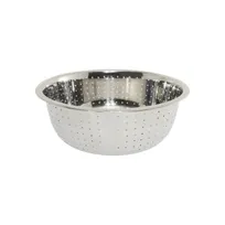 product of CAC China SCD3-S6 Colander, 5-1/2 Qt., Small Holes, Round, No Handles, Stainless Steel