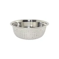 product of CAC China SCD5-L6 Colander, 5-1/2 qt., Large Holes, Round, No Handles, Stainless Steel