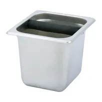 product of CAC China SCKB-765 Commercial Grade Coffee Knock Box, 5" Deep, Stainless Steel
