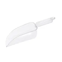 product of CAC China SCPP-24 Ice Scoop, Clear Polycarbonate, 24 oz Capacity, Flat Bottom, NSF Certified
