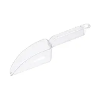 product of CAC China SCPP-6 Ice Scoop, 6 oz Clear Polycarbonate, Flat Bottom, NSF Certified, Plastic Construction