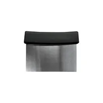 product of CAC China SCPS-6K Dough Scraper, 6"x3-1/8", Stainless Steel Blade, Polypropylene Handle, Black