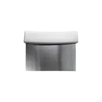 product of CAC China SCPS-6W Dough Scraper, 6"x3-1/8", Stainless Steel Blade, Polypropylene Handle, White