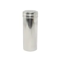 product of CAC China SDRG-22 Dredge Shaker, 22 oz Capacity, Stainless Steel, Silver Lid, Top, No Handle