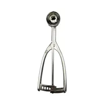 product of CAC China SICD-100S Squeeze Disher, #100, 0.38 oz., Ambidextrous, Stainless Steel Solid Metal Scoop