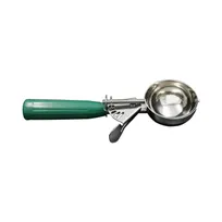 product of CAC China SICD-12GN Thumb Disher, #12, 2.66 oz., Stainless Steel Scoop, Green Handle