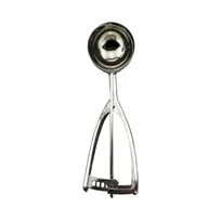 product of CAC China SICD-12S Squeeze Disher, #12, 2.75 oz., Ambidextrous, Stainless Steel Scoop