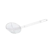 product of CAC China SKMS-7R Mesh Skimmer, 6-1/2" dia., Nickel-Plated, Round Bowl