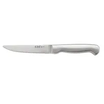 product of CAC China SKS1-02P Steak Knife, 4" Blade, Hollow Stainless Steel Handle, Sold per 1 Dozen