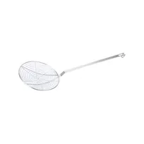 product of CAC China SKSP-09 Spiral Kitchen Skimmer, 9" Diameter Round Bowl, Nickel-Plated Finish
