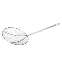 product of CAC China SKWR-12 Wire Skimmer, 12" Diameter Round Bowl, Nickel-Plated, Coarse Mesh