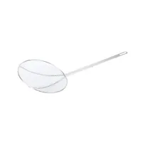 product of CAC China SKWR-9 Wire Skimmer, 9" Diameter Round Bowl, Nickel-Plated Finish, Coarse Mesh Design
