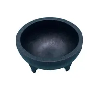 product of CAC China SLDB-56 Molcajete Salsa Bowl, 56 oz Round Stackable Plastic Black, BPA-Free, NSF Certified