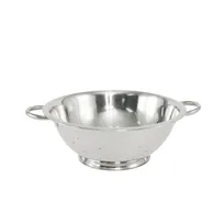 product of CAC China SMCD-5 Colander, 5 qt., 11-5/8" dia. x 3-7/8"H, Stainless Steel
