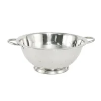 product of CAC China SMCD-8 Colander, 8 qt., 13-3/8" dia. x 5-1/8"H, Stainless Steel