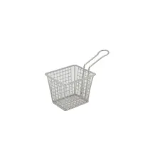 product of CAC China SMFB-3 Mini Serving Fry Basket, Rectangle Shape, 12" x 6" Stainless Steel, Kitchen Use