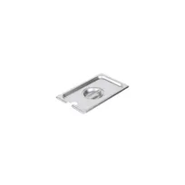 product of CAC China SPCN-Q Stainless Steel Steam Table Pan Cover, 1/4-Size, Flat, With Handle, 304 Stainless Steel, NSF