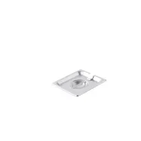 product of CAC China SPCN-S Steam Table Pan Cover, 1/6-Size Flat with Handle, 304 Stainless Steel, NSF