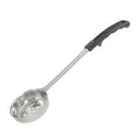 product of CAC China SPCP-2K Portion Control Spoon, 2 oz, Stainless Steel, Black Handle