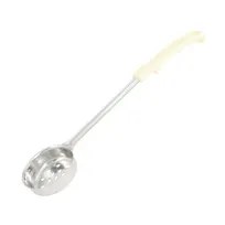 product of CAC China SPCP-3IV Portion Control Spoon, 3 oz, Stainless Steel, Ivory Handle, Perforated